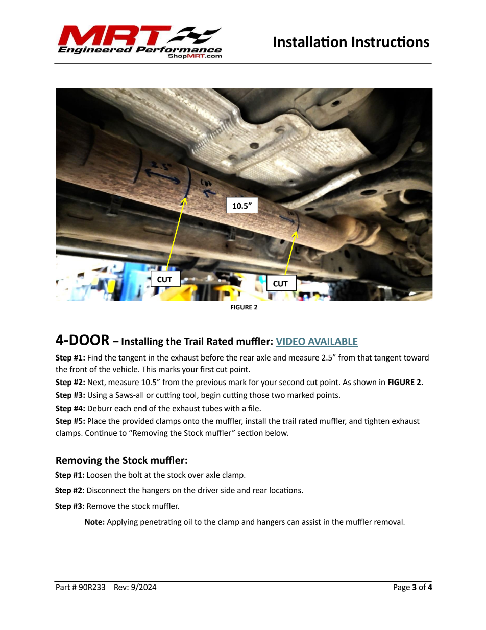 Trail Rated G.O.A.T. MRT Exhaust